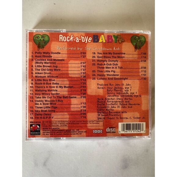 Rock A By Baby Mommy & Me 25 songs music CD disc baby toddler sing along 90s vin - Picture 5 of 5